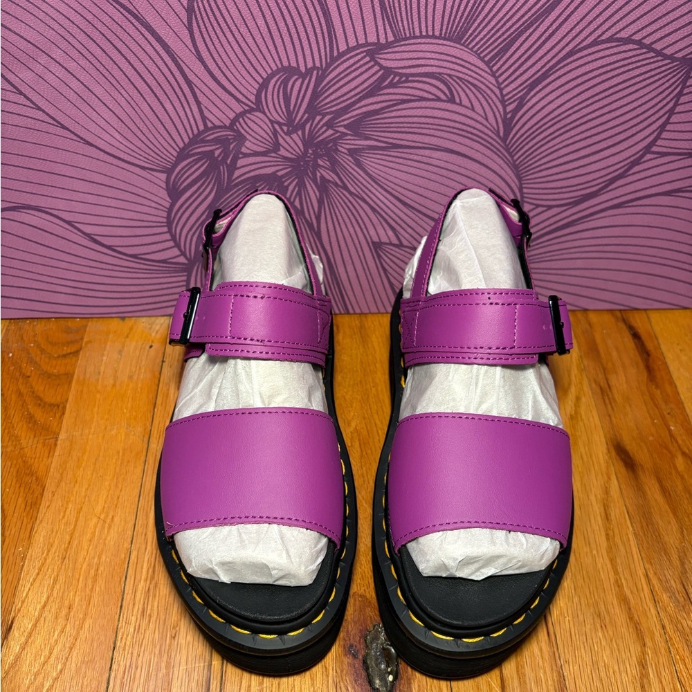 DR MARTENS VOSS QUAD BRIGHT PURPLE PLATFORM
